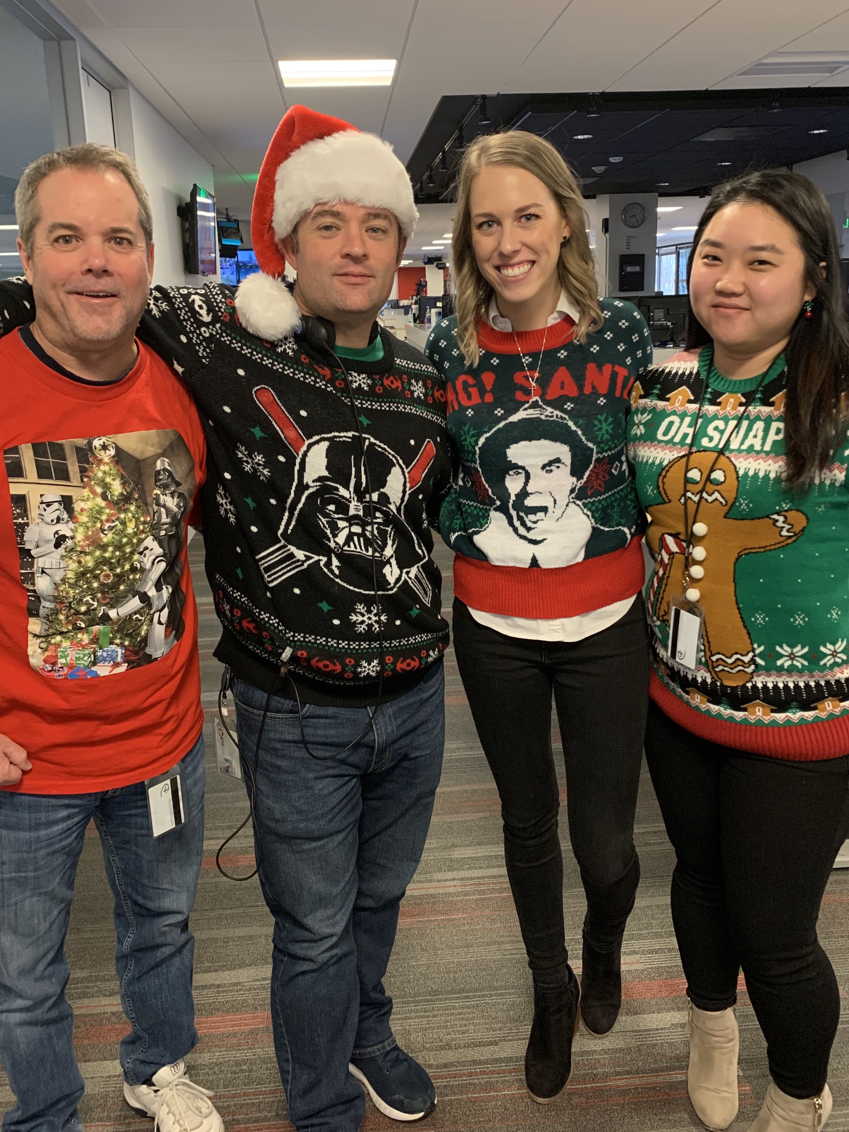 Christmas Sweater day on Christmas Day. 12/25/19